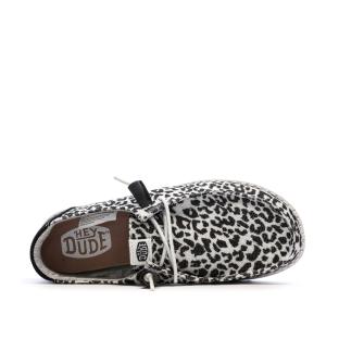 Chaussures Noir/Blanc Femme Hey Dude Blackgrey vue 0