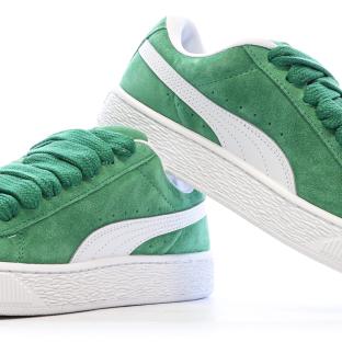 Baskets Verte Femme Puma Suede XL vue 7