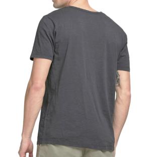T-shirt Gris Homme Jack & Jones Split Neck vue 2