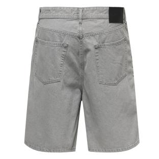 Graue Jeans-Shorts für Herren von Only & Sons, Modell „Onsfade Pim“ Ansicht 0