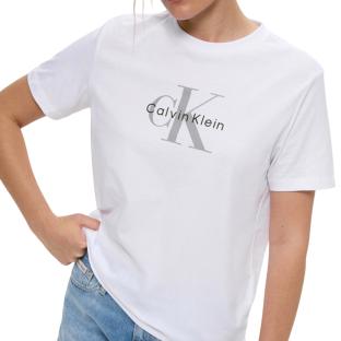 T-Shirt Blanc Femme Calvin Klein Hero Classic pas cher