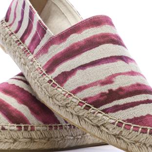 Espadrilles Beige/Violettes Femme Pare Gabia Aduna vue 0
