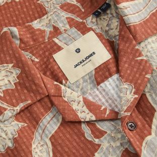 Chemise Orange/Bleu Homme Jack & Jones Vincent vue 2