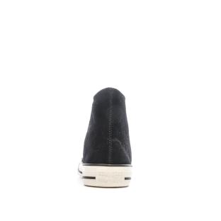 Baskets Noires Femme Converse Chuck Taylor All Star Mono Suede vue 3