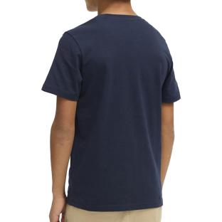 T-shirt Marine/Orange Garçon Jack & Jones Crew vue 2