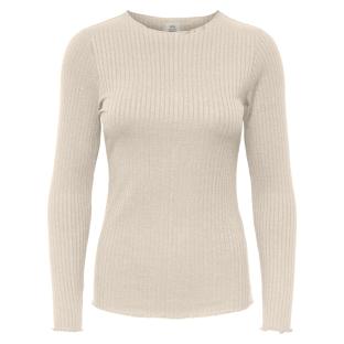 T-Shirt Manches Longues Beige Femme JDY Fransiska vue 0