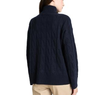 Pull Marine Femme Tommy Hilfiger Soft vue 2