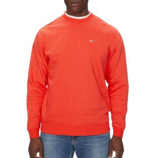 Sweat Orange Homme Tommy Hilfiger Reg Flag Crew pas cher