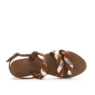 Sandales Camel/Doré Femme Only Claire vue 4