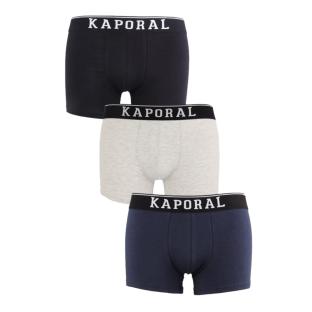 Lot x3 Boxers Noir/Gris homme Kaporal QUADMHS pas cher