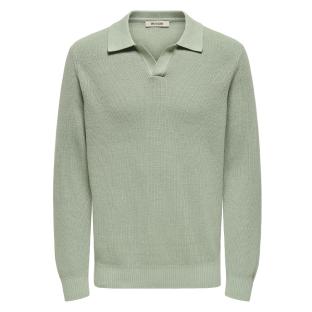 Polo Vert Homme Only & Sons Casper vue 0