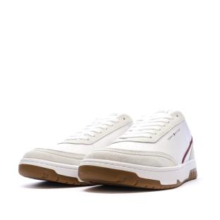 Baskets Blanches/Marine Homme Tommy Hilfiger Core Leath vue 0