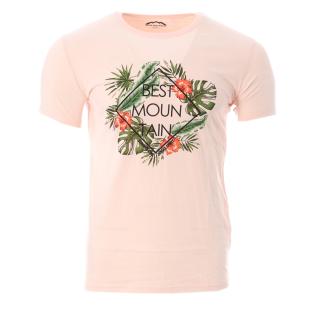 T-shirt Rose Homme Best Mountain 1013 pas cher