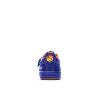 Baskets Bleues/Oranges Garçon Puma Suede Rocket League Jr vue 3