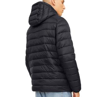 Doudoune Noires Homme Jack & Jones Print Puffer Hood vue 2