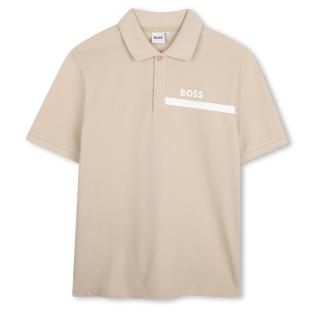 Polo beige para niño de Hugo Boss J52730 ver 0