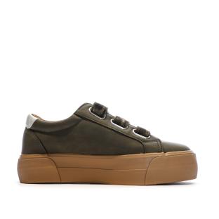 Baskets Kaki Plateforme Femme Kaporal Clovia vue 0