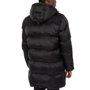 Doudoune longue noire à capuche Noir Homme Schott MICKS vue 3