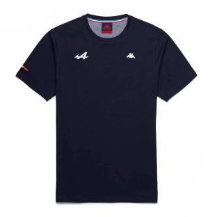 T-shirt Noir Homme Kappa Luc Alpine pas cher