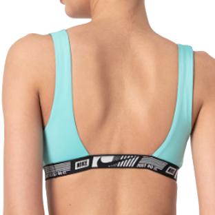 Haut de maillot de bain Vert Femme Nike Banded Bottom vue 2