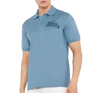 Polo Bleu Homme Lacoste Classic Fit L1212 vue 0