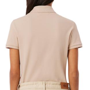 Polo Beige Femme Lacoste Polo L.12 vue 0