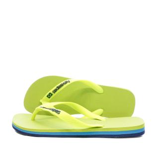 Tongs Verte Mixte Havaianas Brasil Layers pas cher