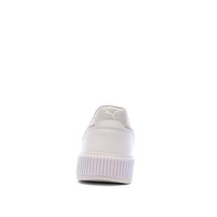 Baskets Blanc/Rose/Gris Femme Puma Carina Mia vue 3