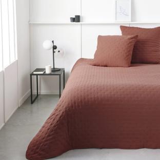 Couvre lit Terracotta + 2 Taies D'oreiller Today 260x240cm vue 0