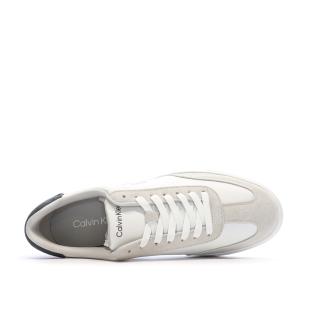 Weiße/beige Herren-Sneaker von Calvin Klein Jeans Low Prof Ansicht 0