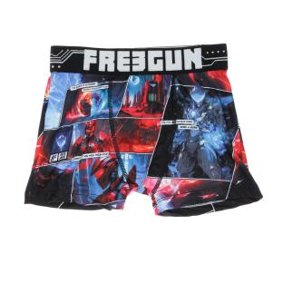 Boxer Noir/Marine à Imprimés Garçon Freegun FIG pas cher