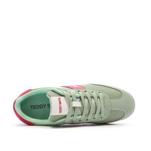 Green/Pink Women's Sneakers Teddy Smith 120549 Photo of the Espace des Marques %store% store - view of %key%