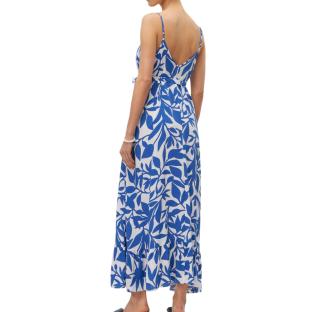 Robe Blanc/Bleu à Motifs Femme Vero Moda Easy Joy vue 2