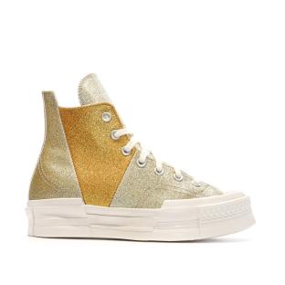 Baskets Dorées Femme Converse Chuck 70 Plus A08176C vue 2