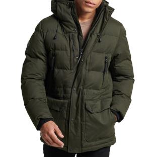 Parka Kaki Homme Superdry Microfibre pas cher