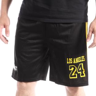 Short Basketball Noir Homme Sport Zone Los Angeles Lakers pas cher