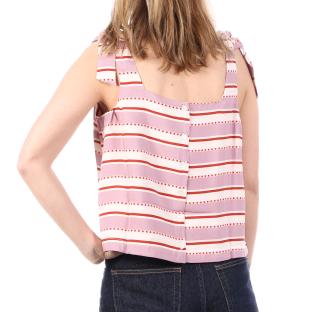 Top Violet Femme An'ge Julia vue 0