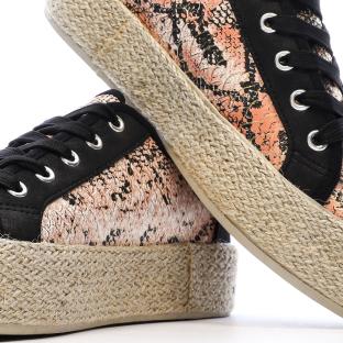 Baskets Noir/Rose Femme Chattawak Paco vue 0