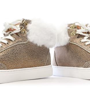 Baskets Beige/Noir Femme Les Tropéziennes Roadster Leopard vue 7