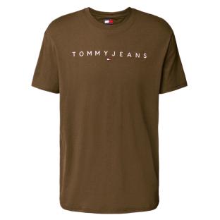 T-Shirt Marron Homme Tommy Hilfiger Reg Linearss vue 0
