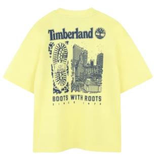 Gelbes Timberland-T-Shirt für Jungen T60429 Ansicht 0
