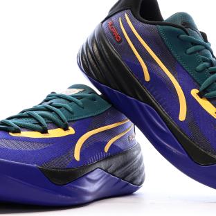 Chaussures de basketball Noires/Bleu Homme Puma All-pro Nitro Crowd Craze vue 7