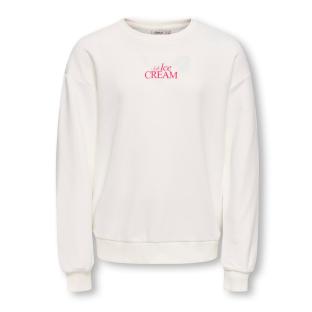 Sweat Blanc/Rose Kids ONLY Kogphilea vue 0