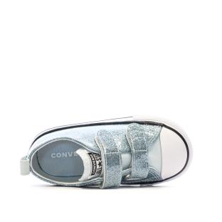 Baskets Bleu Fille Converse Chuck Taylor All Star Glitter vue 5