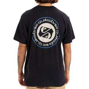 T-shirt Noir Homme Quiksilver Circle Back vue 0