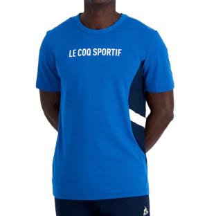 T-shirt Bleu Homme Le Coq Sportif Lapis pas cher