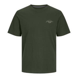 T-shirt Kaki Homme Jack & Jones Ferris 12287695 vue 3