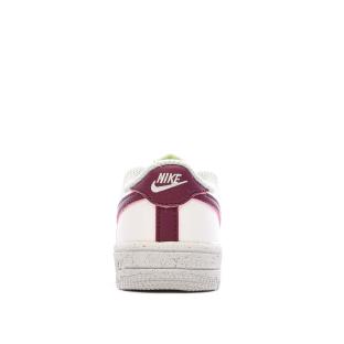 Baskets Blanche/Bordeaux Fille Nike Force 1 Crater Classic vue 3