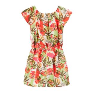 Combi-Short Imprimé Vert/Rose Fille Name it Vinaya vue 2
