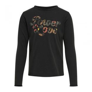 T-shirt Gris Fille Kids Only Lucy pas cher